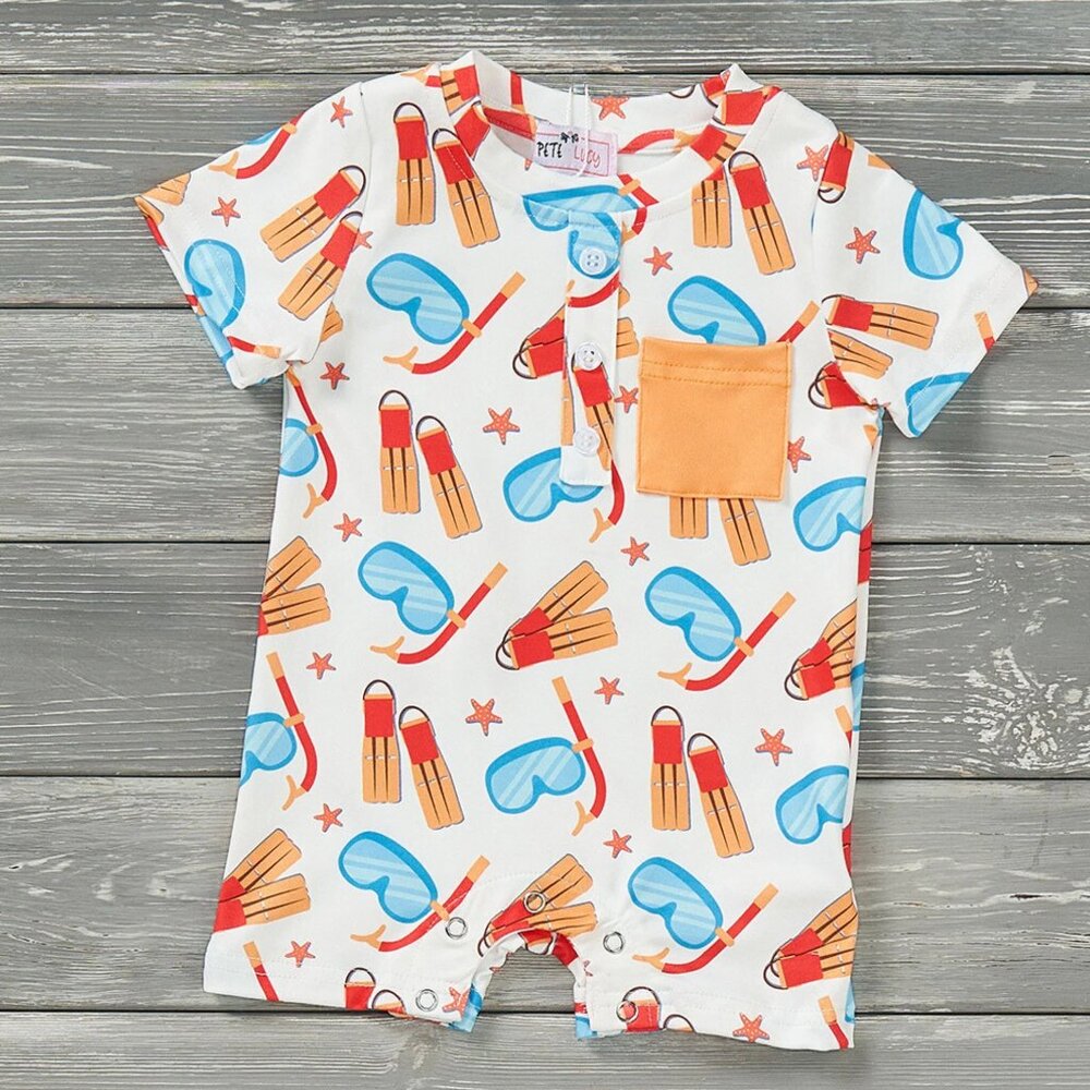 NWT Snorket Time romper by Pete + Lucy